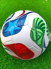2026 World Cup USA Canada Mexico Same Style Size 5 Adult PU Training Soccer Ball - Multicolor - View 3