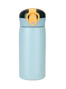 1 buah Botol Minum Anak Stainless Steel dengan Sedotan Silikon Anti Bocor, Dapat Disesuaikan Nama & Polanya, Cocok untuk Anak Laki-laki dan Perempuan Sekolah - MultiWarna - View 19