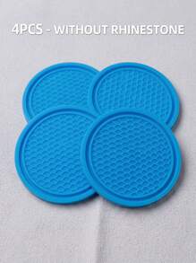 YITUMU 2pcs/4pcs Silicone Anti-Slip Car Cup Holder Coasters - Cup Mat With Crystal Edge, Waterproof & Fashionable, Suitable For Car Or Home Use - Multicolor - View 32