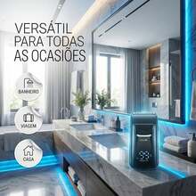 Aparador Corporal Masculino Recarregavel Sem Fio A Prova Dagua Para Peito Costas Axilas Virilha Corpo Inteiro Maquina De Barbear E Acabamento Depilador De Pelos Masculino Portatil Para Viagem Uso Diario Kit Grooming Presente Masculino Com Capa Protetora - preto - Visão 7