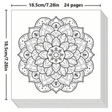 Adult Mandala Coloring Book For Relaxation Mindfulness Stress Relieving Floral Pattern Art Gift For Women - Mandalas Coloring Book - View 2