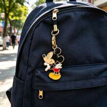 Disney 2件組迪士尼新款超可愛情侶手機掛繩，卡通米奇米妮合金吊墜飾品，學生背包配件 - 多款 - 查看 6
