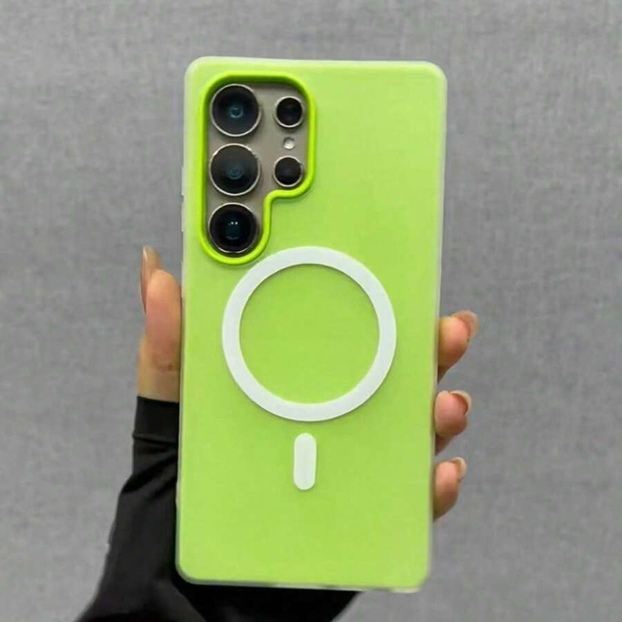 2合1糖果色磁吸手機殼,相容 Galaxy S26 Ultra、S25 Ultra 與 S24 Ultra,夏季清新色硬殼磨砂手機殼,適用 Galaxy A56、A36、A26、A16、A06、A07、A17、A37、A57、S26、S25 FE、S26 FE - 嫩綠色 - 查看 1