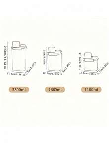1pc Pet Food, Grain, Cat Litter Airtight Storage Container, Large Capacity, With Weighing Scale Lid, Handle, Multiple Sizes Available - A - View 8