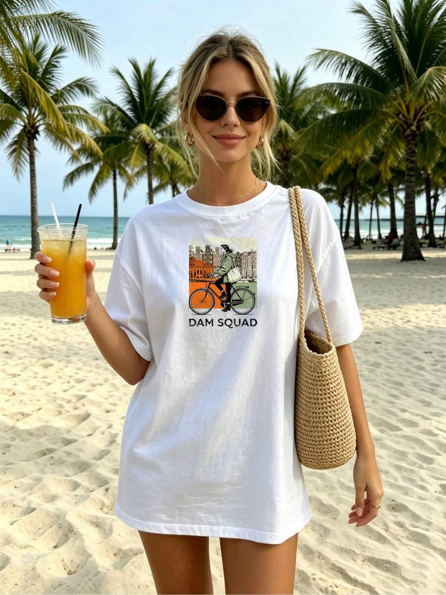 Women T-Shirts - 白色 - 查看 1
