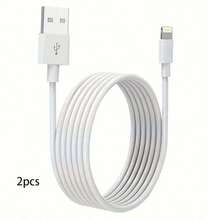 3.28ft/6.6ft Lightning 充電線 [MFi 認證] USB A 轉 Lightning 充電線，相容 iPhone 13 12 11 /Mini Pro XR Xs Max X SE 8 7 6 Plus /相容 iPod /相容 - 白色 - 白色 - 查看 14