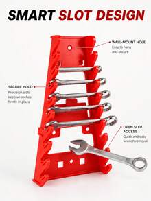 2PCS/1pc Multi-Slot Pegboard Tool Hook, Plastic Hole Plate Tool Hanger For Wrench Storage, Screwdrivers, Pliers And Accessories, Space-Saving Multi-Purpose Tool Organizer Rack For Garage, Shed And Workbench - Multicolor - View 9