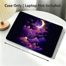 1pc Protective Case, Moon And Cloud UV Printed Pattern, Laptop Protective Cover, Minimalist Lightweight Durable Protective Case Compatible With Macbook Air Pro 13.3 13.6 14.2 15.3 16.2 Inch, Suitable For 13 Inch Neo Laptop Protective Case A3404 Model - View 4