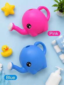 Elephant Shaped Compact Water Bottle Bathroom Toy, Flower Watering Can, Small Cartoon Cute Children's Bath Toy - Multicolor - View 6