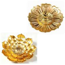 1/2pcs Exquisite Lotus Design Incense Holder With Ash Tray - Elegant Home And Office Aromatherapy Accessory To Create A Peaceful Atmosphere - Perfect For Meditation And Relaxation (Random Details) - Multicolor - View 15