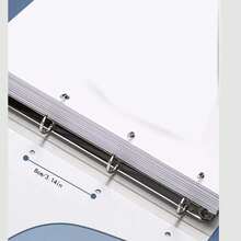 1pc A4 Display Folder 4-Hole/2-Hole, D-Ring Binder, Holds 200 Sheets, Suitable For Paper, Reports, Office, School Supplies, Back To School Essential, Personal, School And Office Project Presentation - Folder - View 6