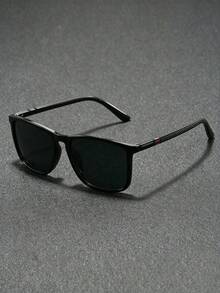 1 Pair Men's Fashion Glasses, Comfortable Lightweight Square Frame Casual Glasses, Ideal Gift Choice - Multicolor - View 11