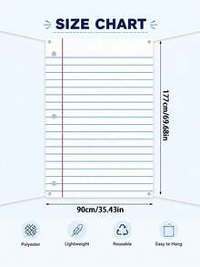Giant Notebook Paper Texture Background Cloth, Large Notebook Background Banner, First Day Of School Photo Booth, Classroom Wall Decor, Polyester Fabric Background, Suitable For Back To School Party, Graduation Ceremony And Teacher Bulletin Board - Mixed - View 4