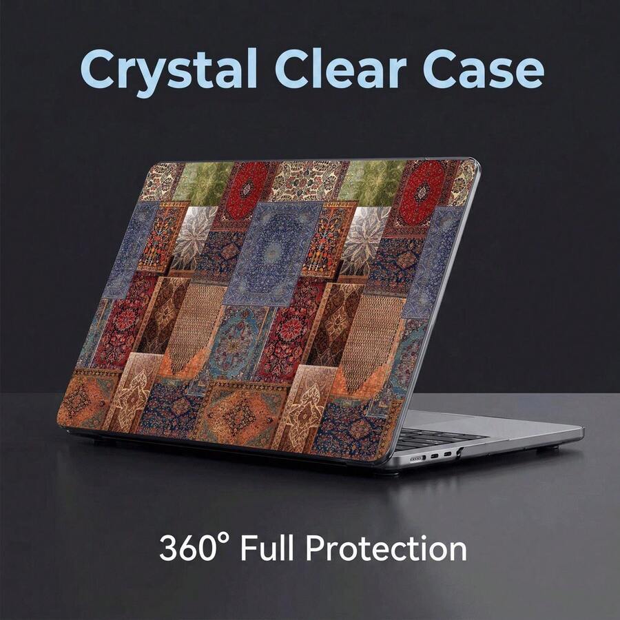 2件裝透明煙灰色硬PC筆電保護殼,相容Macbook,防滑矽膠腳墊、鏤空散熱孔、全包防震,適用13 Neo/13.3 Air/13.3 Pro/13.6 Air/14.2 Pro/15 Air/16.2 Pro - 查看 1