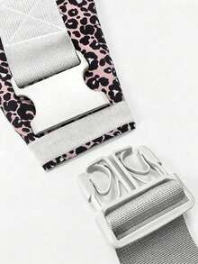1pc Leopard Print Front & Back Dual-Use Ergonomic Baby Carrier With Waist Support, Adjustable Shoulder Straps To Reduce Back Pressure, Suitable For Home And Outdoor Use - Baby Leopard Print Baby Carrier - View 8