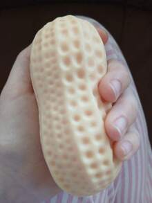 Creative Peanut Shaped Squishy Soft Rubber Toy, Soft And Malleable Stress Relief Toy, Desktop Decoration Pressure Release Toy, Suitable For Adult Women - Multicolor - View 2