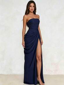 Women Formal & Evening Dresses - Navy Blue - View 6