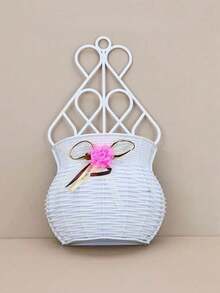 2pcs Wall Hanging Flower Pots, Decorative Flower Pots, Wall Hanging Vases, Flower Baskets, Round Flower Pots. Suitable For Home Decor, Hotel Decor, Weddings, Parties And Other Occasions. - View 12
