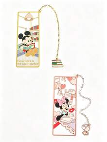Disney 1個迪士尼可愛卡通書籤，創意米奇與米妮學習書籤，文具禮品配件 - 多款 - 查看 1