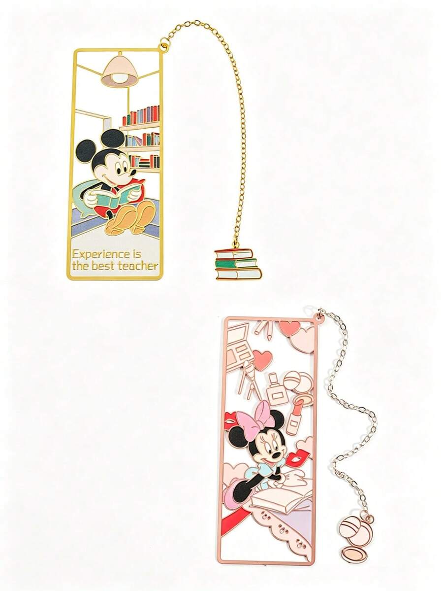Disney 1個迪士尼可愛卡通書籤,創意米奇與米妮學習書籤,文具禮品配件 - 多款 - 查看 1