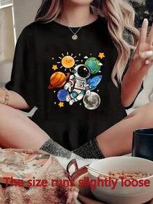 Women T-Shirts - 黑色 - 查看 1