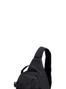 CAMEL CROWN Men's Casual Chest Bag, Portable Crossbody Shoulder Bag, Mini Lightweight Sling Backpack For Fitness & Cycling Travel - Black - View 4