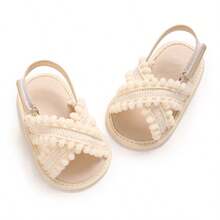 Summer 0-1 Years Old Infant Girl Cute Delicate Soft Sole Breathable Walking Sandals - Apricot - View 5