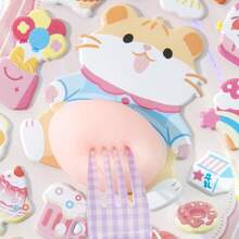 Q-Lia Esta pegatina de fondo esponjoso, con temas de oso y conejo redondos y lindos, es perfecta para decorar teléfonos inteligentes, botellas de agua y otros artículos. Su elegante diseño japonés te permite personalizar tu teléfono, cuaderno, taza de agua y talla grande para expresar tu individualidad. Es un favorito entre los entusiastas de las manualidades y es un gran regalo para vacaciones o cumpleaños. (Los colores y patrones se envían al azar.) - Multicolor - Ver 11