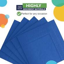Dark Blue Napkins Disposable Everyday 100 Pcs 2 Ply Dark Blue Luncheon Napkins Paper Everyday Colored Napkin For Parties Lunch Napkin For Tables Party Supplies And Party Decorations - Exquisite - Dark Blue - View 2