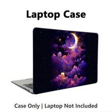 1pc Protective Case, Moon And Cloud UV Printed Pattern, Laptop Protective Cover, Minimalist Lightweight Durable Protective Case Compatible With Macbook Air Pro 13.3 13.6 14.2 15.3 16.2 Inch, Suitable For 13 Inch Neo Laptop Protective Case A3404 Model - View 5