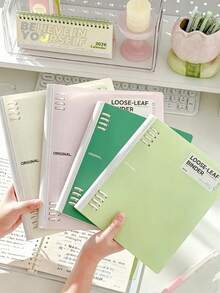 8pcs/1pc Soft Rubber Cover B5 A5 Spiral Coil Ruled Notebook, Portable Lightweight Diary, Smooth Writing Student Notebook, Suitable For Graduation Exam Preparation, School Office Daily Use, Back To School Stationery For Teens And Adults School Supplies - Multiple Styles - View 7