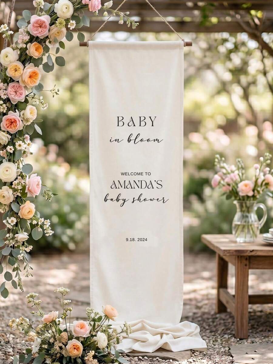 Custom Wedding Welcome Sign, Wedding Fabric Welcome Banner, Modern Wedding Welcome Banner, Fabric Sign Custom Wedding Banner, Bohemian Wedding, Bridal Shower Sign Personalized Name Custom Wedding Sign, Custom Minimalist Welcome Sign, Fabric Welcome Sign, Wedding Decor, Custom Fabric Wedding Sign, Personalized Party Decor, Minimalist Sign, Fabric Sign, Wedding Welcome Sign - Multicolor - View 1