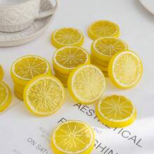 1/10/20pcs/Set Yellow Artificial Lemon Fake Fruit, Suitable For Halloween, Christmas, Horror Style, Indoor/Outdoor Halloween Decoration, Halloween Decor, Christmas Decor, Christmas Tree, Gothic Style Halloween Decoration - Yellow - View 4