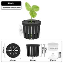 Black, White, And Green Plastic Aquarium Planting Trays, Self-Sinking Aquatic Plant Baskets, Hollow Hydroponic Plant Racks, Suitable For Aquarium Landscaping And Decoration. - A - View 15