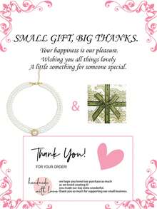 1pc Elegant Double Layer Faux Pearl Necklace With Gift Box, Vintage Rhinestone Pearl Pendant Necklace, Showcasing Feminine Charm And Exuding Classical Elegance, Ideal Gift For Weddings, Proms, Birthday Parties - White - View 8