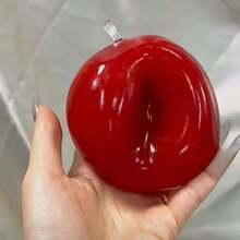 Simulated Apple Squeezing Toy/Super Soft Apple Pressure Ball/Fruit Texture Toy/High Density Slow Rebound Sensory Toy/Stress Relieving Squeezing Ball/Relaxing Tool/Office Desk Stress Relieving Tool/Suitable For Classroom Rewards/Halloween/Christmas - Multicolor - View 7