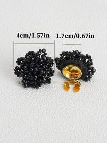 1件/2件裝襯衫鈕扣蓋 手作袖扣蓋 袖口夾扣鈕扣 正裝婚禮燕尾服裝飾鈕扣 衣飾配件 - B - 查看 3