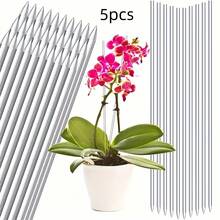 Clear Plant Support Stakes, Transparent Plastic Orchid Flower Support Sticks, Bendable Plant Stem Support Rods For Phalaenopsis, Indoor Potted Flowers, Climbing Plants - Transparent - View 11