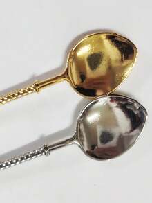 2pcs/4pcs/8pcs Stainless Steel Small Spoons Coffee Spoons Dessert Spoons Stirring Spoons - View 6