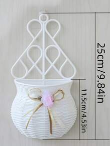 2pcs Wall Hanging Flower Pots, Decorative Flower Pots, Wall Hanging Vases, Flower Baskets, Round Flower Pots. Suitable For Home Decor, Hotel Decor, Weddings, Parties And Other Occasions. - View 2