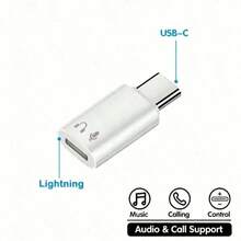 Type-C To Lightning Audio Adapter, USB C Male To Lightning Female Headphone Converter - 彩色 - 查看 10