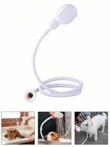 1 cái vòi nối vòi nước đa năng kèm đầu vòi sen, tổng chiều dài 51.57 inch, bộ chuyển đổi gội đầu dễ sử dụng, đầu nối vòi sen tắm cho thú cưng lắp nhanh, phụ kiện phòng tắm gia đình tiện dụng cho trang trí mùa thu và mùa tựu trường - Nhiều màu - Xem 7