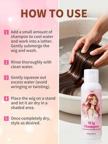 Wig Spray For Synthetic And Natural Hair Wigs, No-Rinse Conditioner, 2-In-1 Conditioner And Detangler Moisturizer, Hydrating And Nourishing Synthetic Wigs, Easy To Comb, Halloween - Continent - View 6
