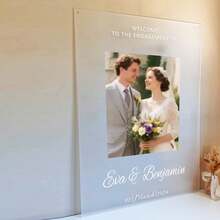 Wedding Welcome Sign Modern Wedding Sign Acrylic Wedding Welcome Sign Welcome To Our Wedding Wedding Decor Wedding Gift - Multicolor - View 9
