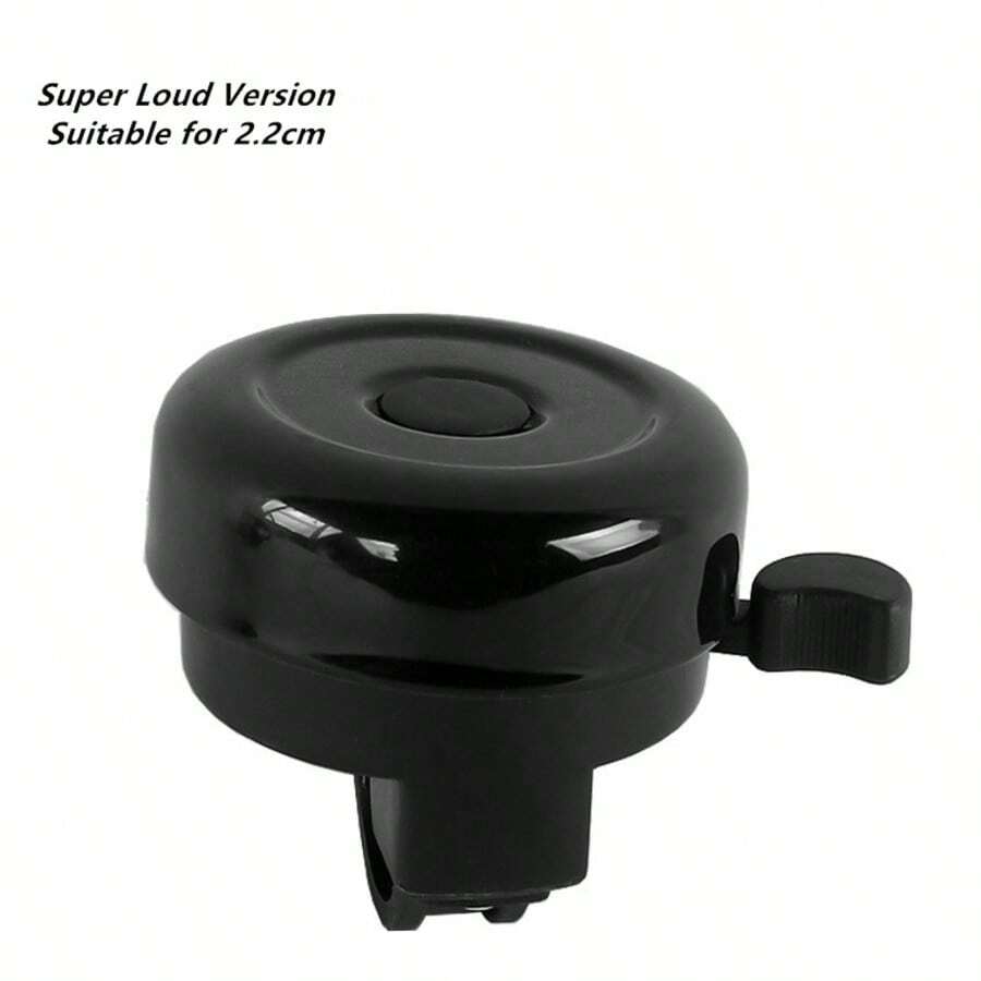 1pc Black Metal Bicycle Bell - 75Db+ Clear Sound | Easy To Ring And Install, Weather-Resistant Coating | Mini Portable, DIY Sticker Compatible - Multicolor - View 1