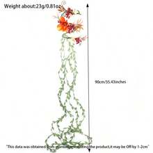 1pc Romantic Flower Arm Wrap Bracelet Floral Vine Arm Garland Wedding Bridal Photo Shoot Body Flower Accessories - Multicolor - View 7
