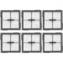 6入裝 Q10 S5/Q10 S5+/Q10 X5/Q10 X5+ 機器人吸塵器相容替換濾網，可水洗替換濾網，集塵桶濾網配件組，直立式濾網，機器人吸塵器配件 - Q10 Filter - 查看 1