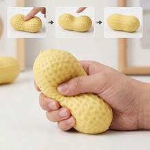 Stress Relief Peanut Shaped Squeeze Toy, Smooth Soft Stress Relief Squeeze Clay, Adult Anxiety Relief Toy, Cute Desk Decor Accessory, Suitable For Workplace Break Time - Multicolor - View 3