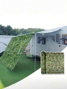 四季通用迷彩遮陽網，適用於露營、遮陽防護與裝飾。雙層叢林風設計，適合花園、露台、營地及農場圍欄，兼具實用性、美觀度與耐用性 - 多色 - 查看 3