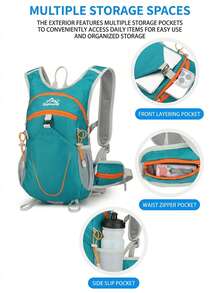 New Sports Hiking Backpack, Unisex, Large Capacity, Fashionable, Waterproof, Lightweight, Commuter Bag, Cycling Backpack, Outdoor Sports Hiking Backpack, Unisex, Fashionable, Lightweight, Commuter Bag, Cycling Backpack - Multicolor - View 9